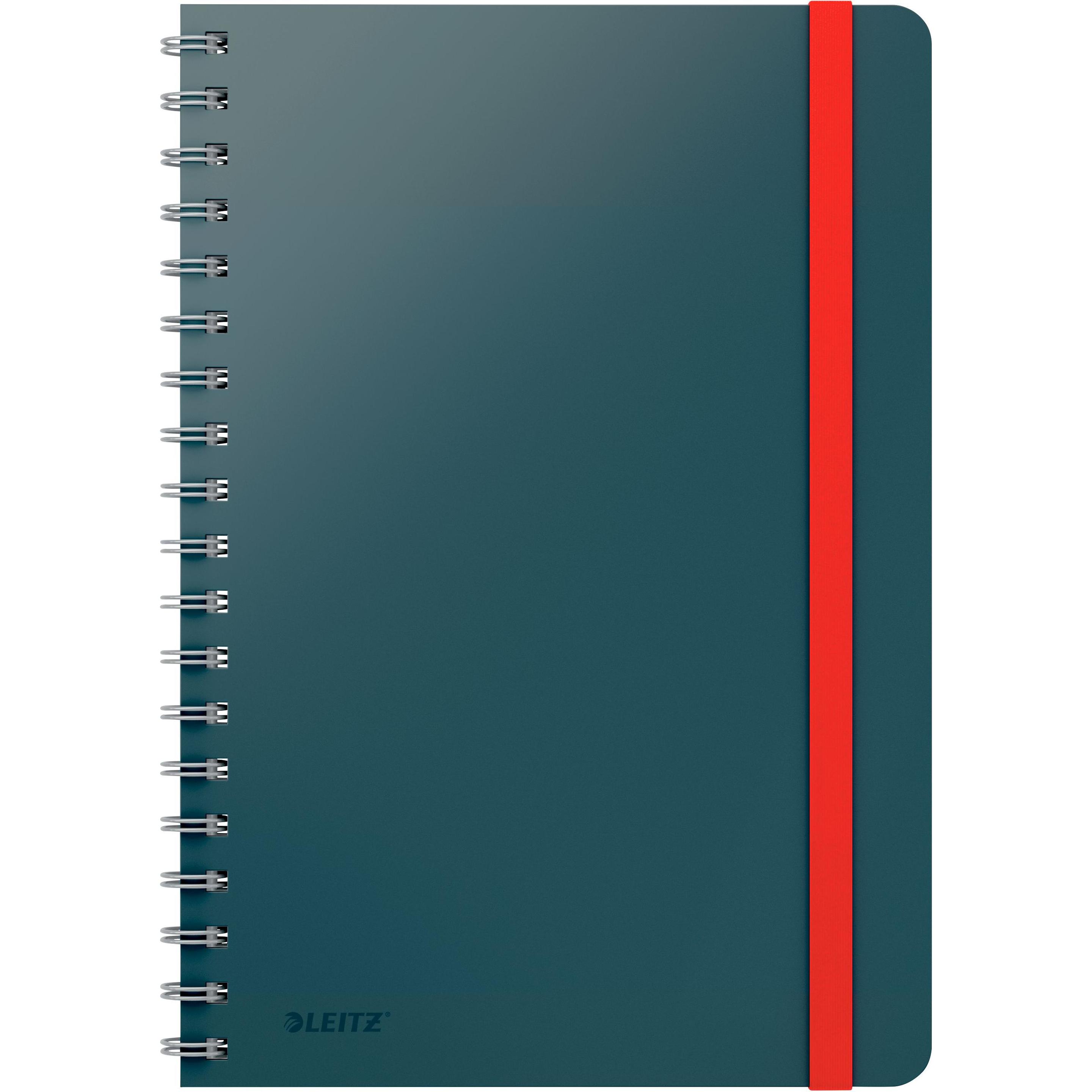 Leitz, Heft + Block, Collegeblock Cosy B5, Kariert, Grau (B5, Kariert, Weicher Einband)