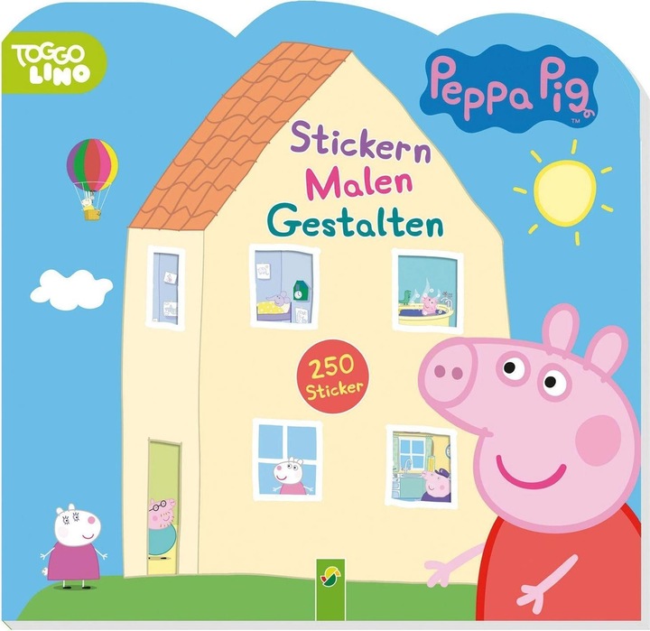 Actual product image Peppa Wutz stickers painting design