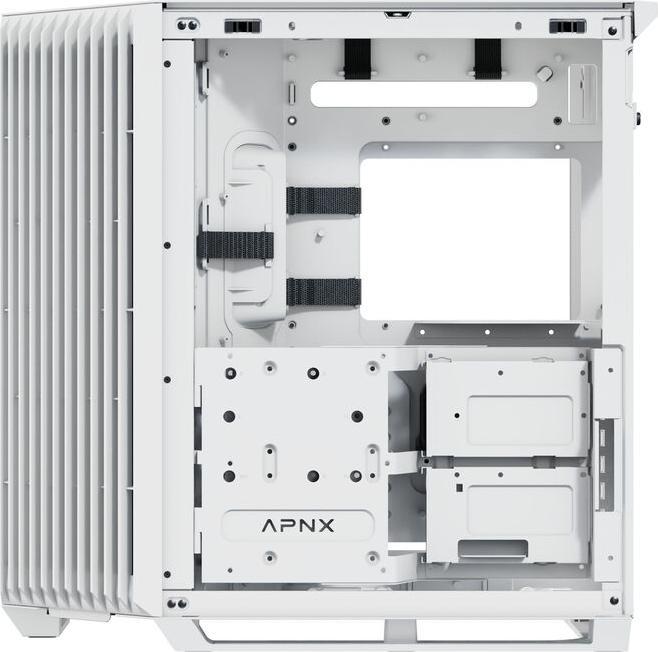 Produktbild APNX V1 PC-Gehäuse, Midi-Tower, ATX, Tempered Glass - weiss (ATX)