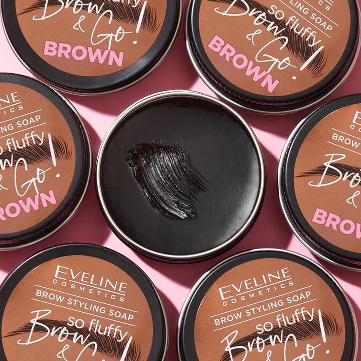 Produktbild Eveline Brow & Go! Eyebrow Styling Soap Brown 25G (Brown)