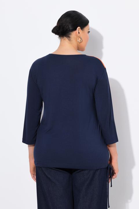 Produktbild Ulla Popken Shirt, Blätter, Oversized, Tunika-Ausschnitt, 3/4-Arm (56)