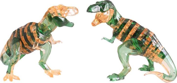 Actual product image HCM Kinzel HCM59162 - Crystal Puzzle: 3D T-Rex - Green, 49 Pieces (DE, EN), from 14 years (49 pieces)