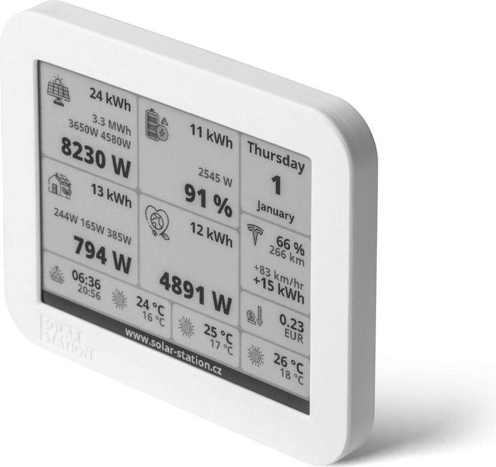 Produktbild Solar Station Solar Station 5.83" E-Ink-Display, Schnittstellen: WLAN (Solaranlage Montagematerial)