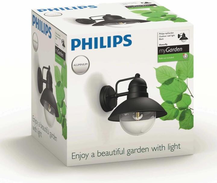 Actual product image Philips myGarden wall light 17237/30/PN,bw (2520 lm, E27, IP44)