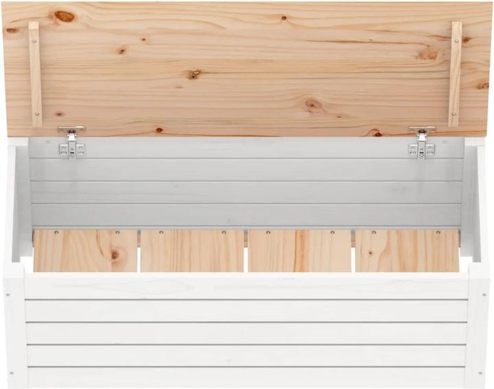 Immagine prodotto vidaXL Truhe Weiss 89x36,5x33 cm Massivholz Kiefer,Farbe