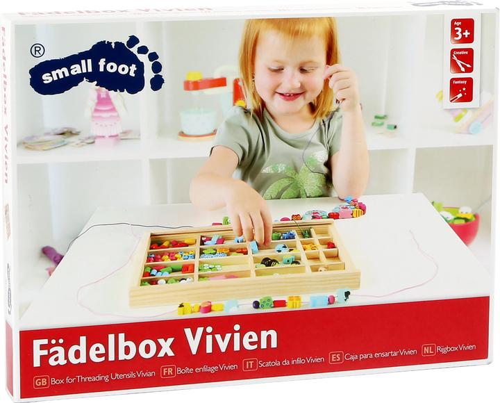 Image du produit small foot Enfiler des perles dans une boîte en bois