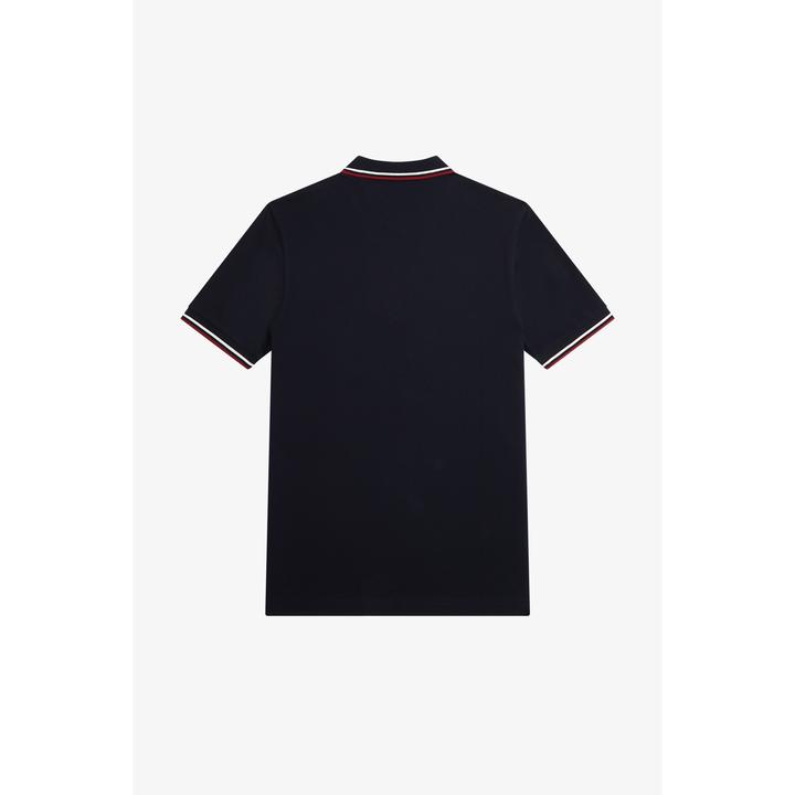 Produktbild Fred Perry Twin Tipped Polo Shirt Short Sleeve Navy (S)