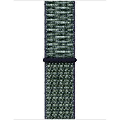 Apple Nike Sport Loop (38 mm, gewebtes Nylon), Uhrenarmband, Blau