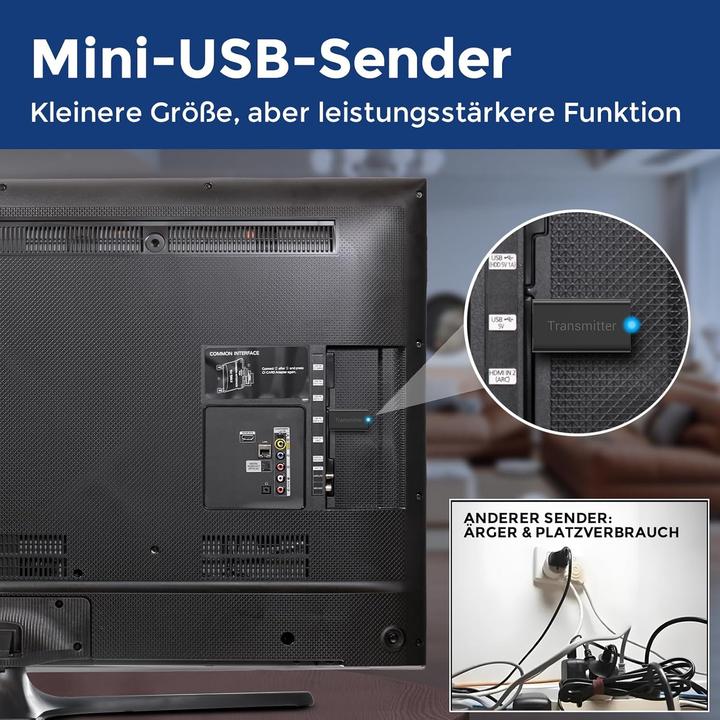 Produktbild Letsactiv Wireless TV-Kopfhörer TH15-A mit Sender (25 h, Kabellos)