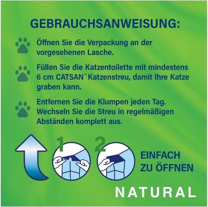 Immagine prodotto Catsan Natural (Biodegradabile, Neutralizzante, Raggruppamento, 4.36 kg)