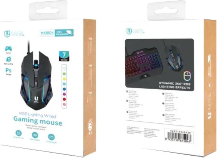 Produktbild Uni-ball Raton Uni 6 Teclas Gaming Cable Usb(A) (1.40 m)