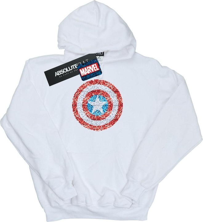Produktbild Captain America Pixelated Shield Kapuzenpullover (M)