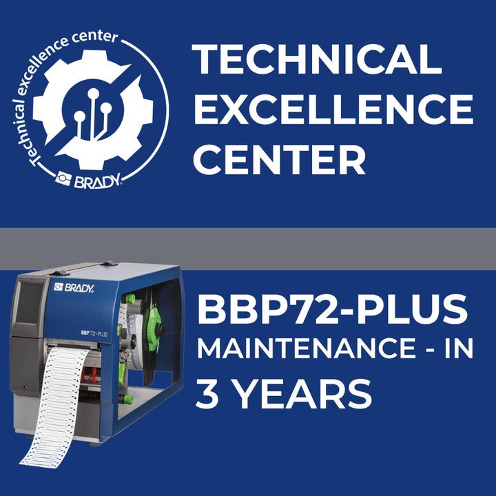 Image du produit Brady Contrat de service BBP72+ (36 Mois)