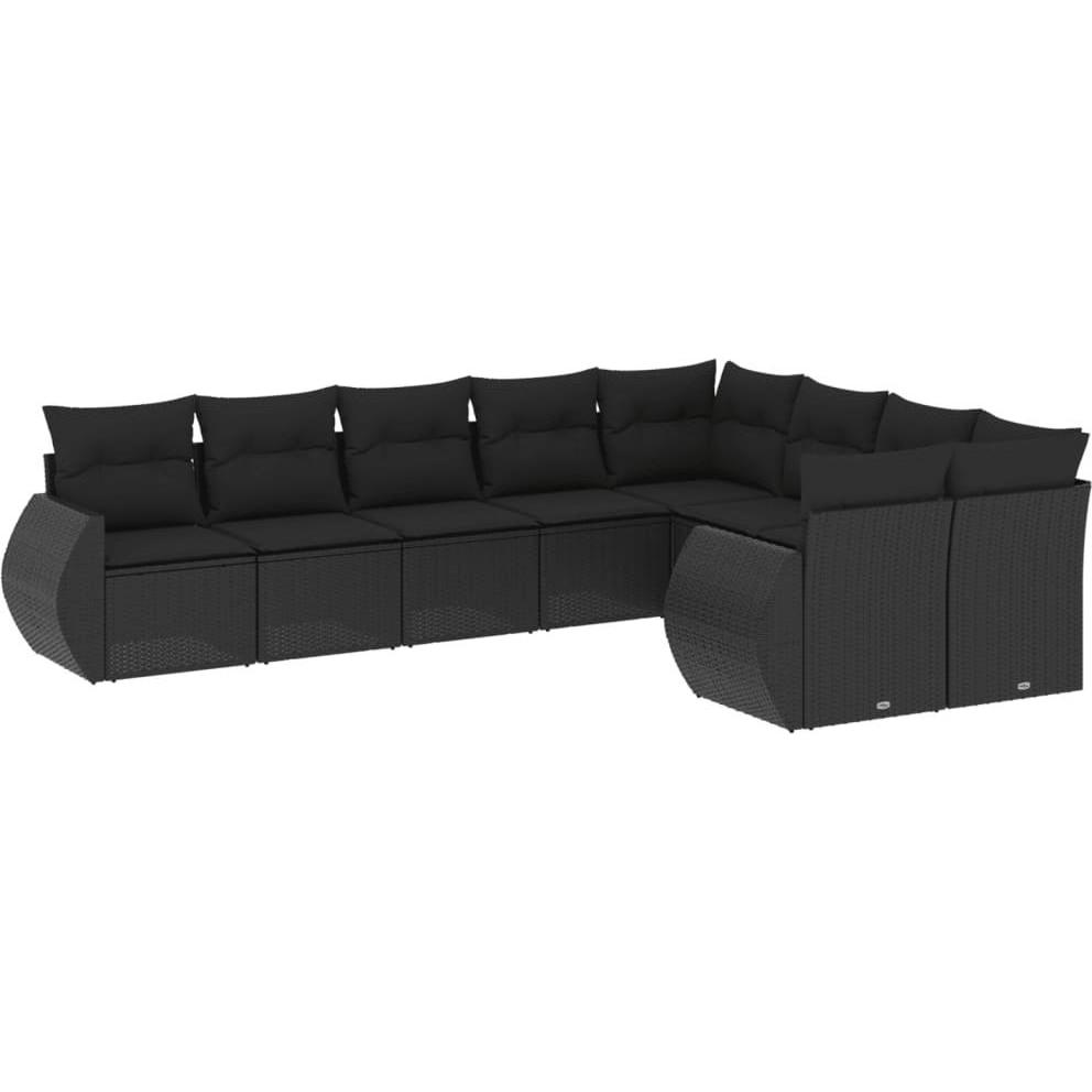 VidaXL, Gartenlounge, 10-tlg. Garten-Lounge-Set mit Kissen