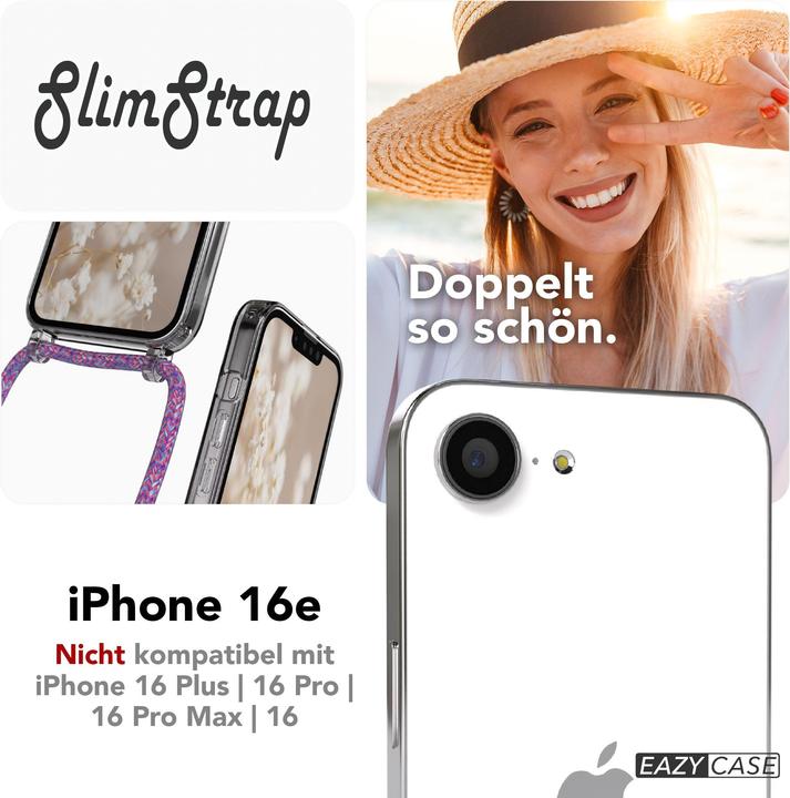 Produktbild EAZY CASE MagSafe Handykette Clear für Apple iPhone 16e