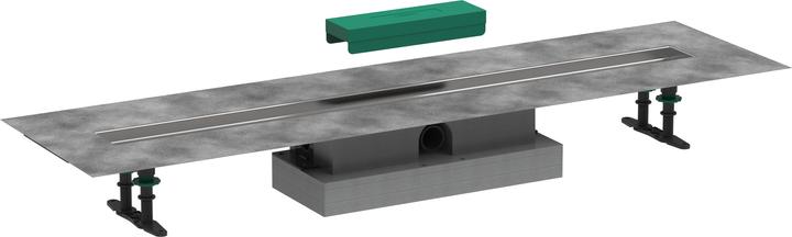 Actual product image hansgrohe Complete set uBox universal, for shower channels prefabricated sets, flat 1000mm (1000 mm)