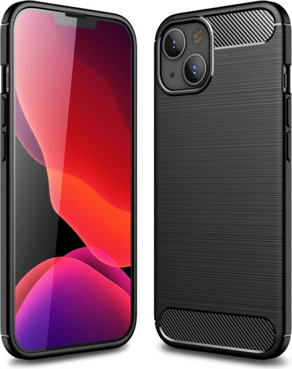 Screenguard Carbon Brushed Soft TPU Case (Apple iPhone 13)