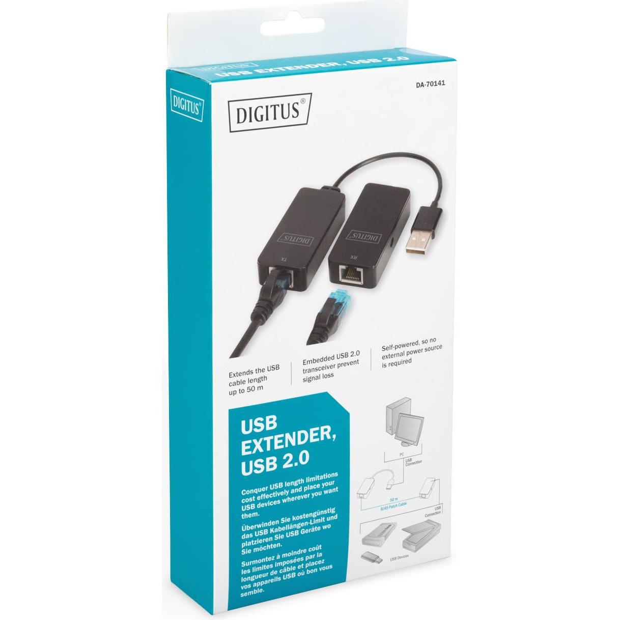 Thumbnail - Digitus USB Extender (S/FTP, CAT7, 50 m), Netzwerkkabel