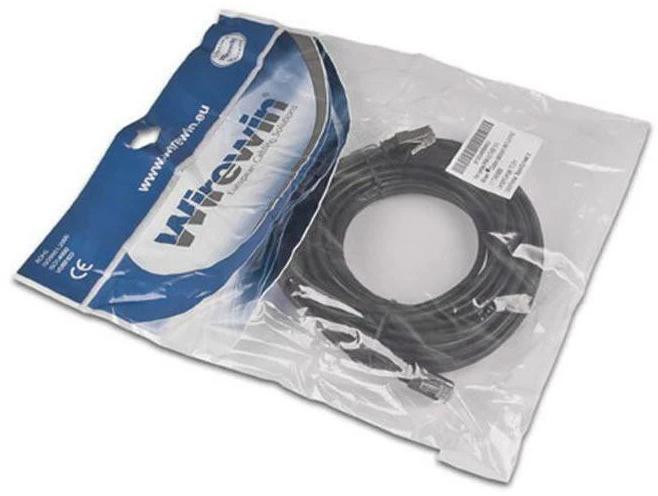 Immagine prodotto Wirewin Cavo patch per esterni: 1m, nero (U/FTP, CAT5e, 1 m)
