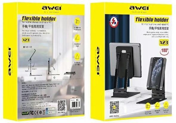Actual product image Awei uchwyt biurkowy X23 czarnyblack