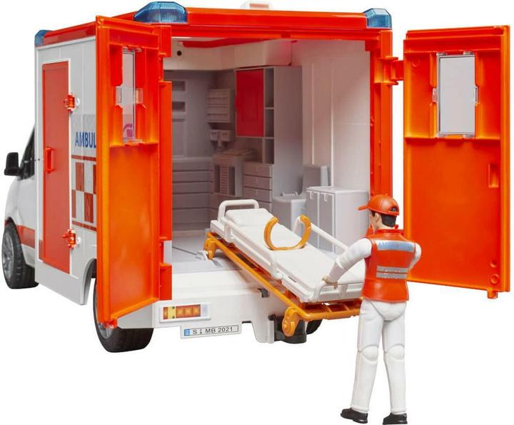 Actual product image Bruder MB Sprinter ambulance with driver