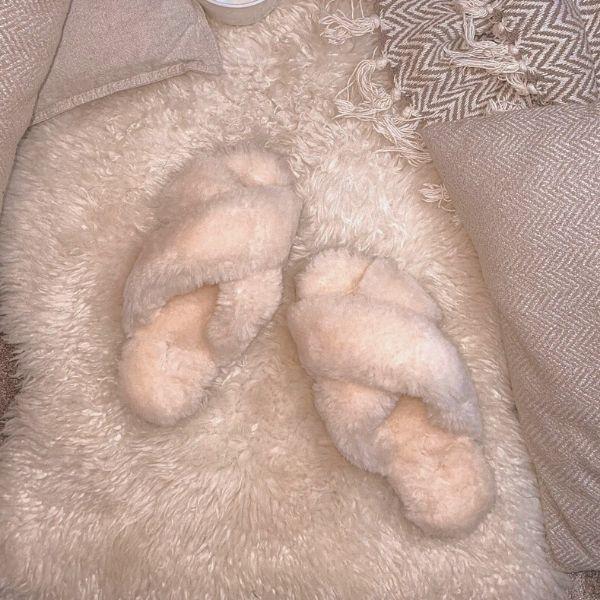 Immagine prodotto Prima Ballerina Pantofole Emma in pelle di agnello crema (41)