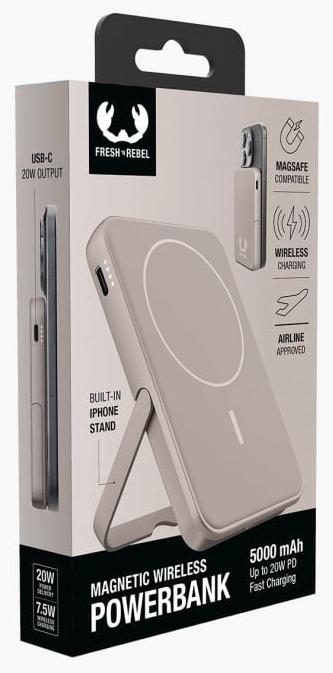 Productafbeelding Fresh'N Rebel Magnetische draadloze oplader (5000 mAh, 20 W, 18.50 Wh)