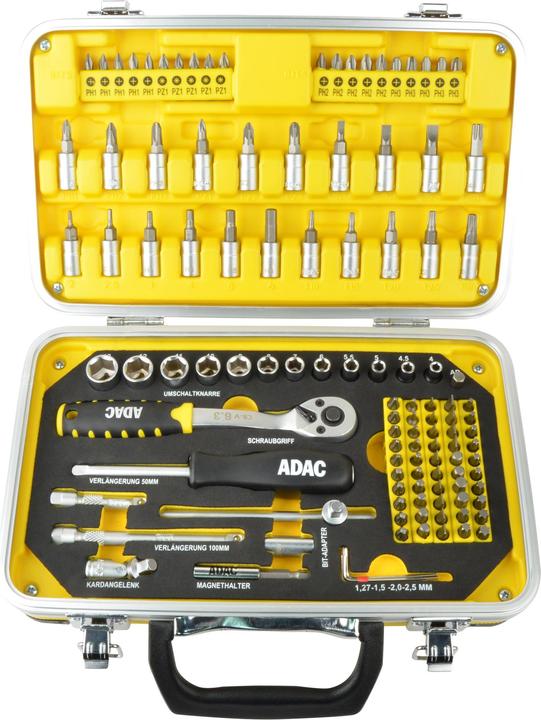 Actual product image Mannesmann ADAC screwdriver and bit set, 116 pcs. (Cross Pozidriv PZ, Allen screw)
