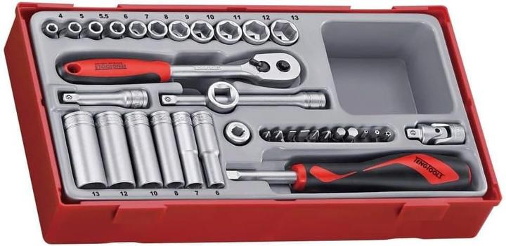 Teng Tools TengTools TT1435 Double set 1/4 Tc-tray 35dlg. (1/4")