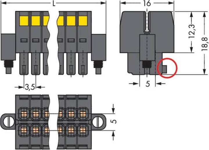 Produktbild Wago 1-LeiterFederleiste2reihig