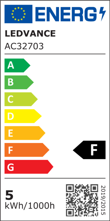 Energie-Label Osram Led Base Par16 (GU10, 4.30 W, 350 lm, 10 x, F)