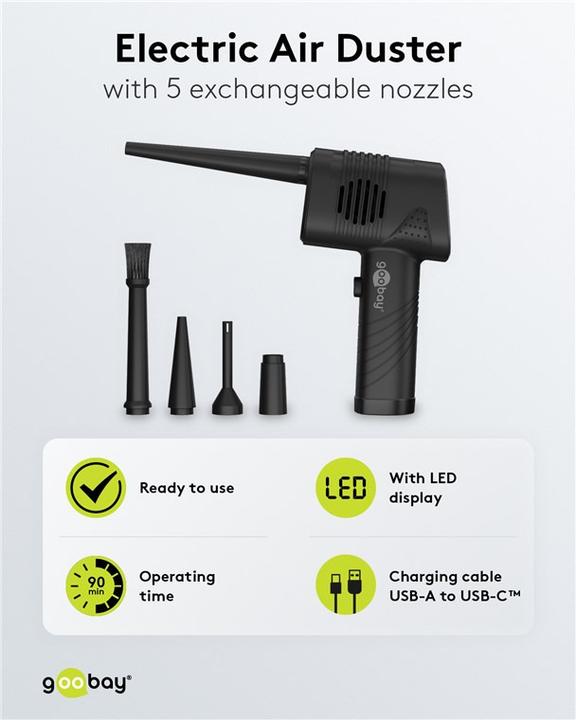 Actual product image Goobay Electric dust blower