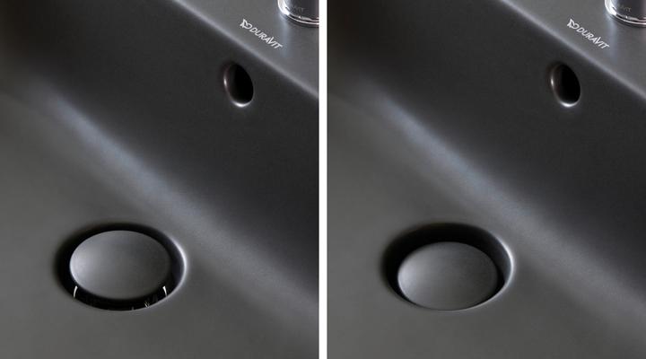 Actual product image Duravit Countertop basin HAPPY D.2 PLUS m ÜL m HLB 500x400mm o HL anthr matt WG (400 mm, 500 mm)