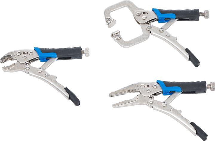 Actual product image BGS Mini Locking Grip Pliers Set 3 pcs.