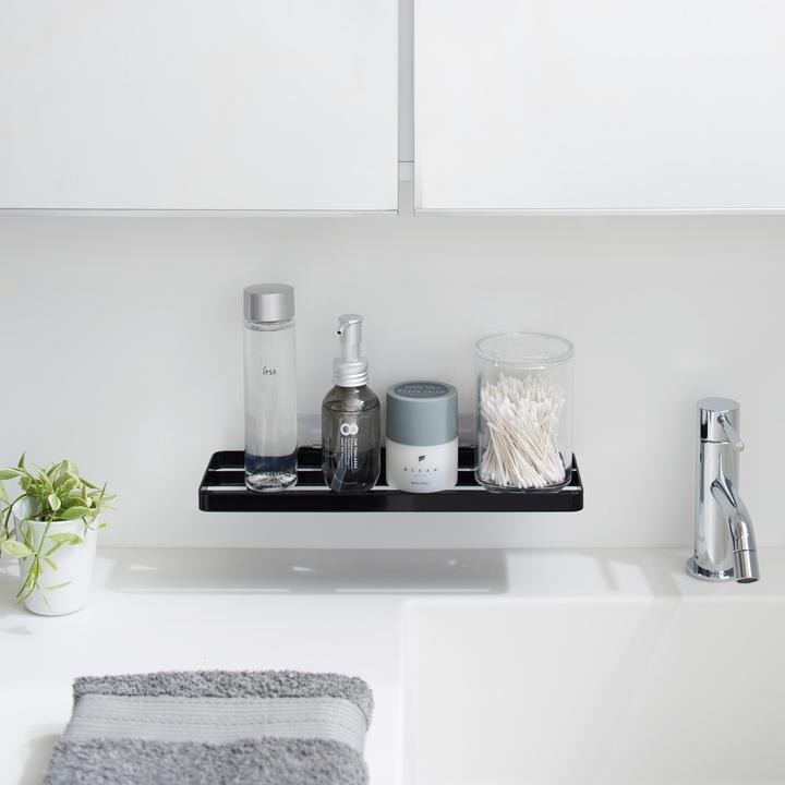 Actual product image Yamazaki TOWER adhesive hook shelf