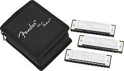 Fender Blues Deluxe Harmonica, 3-Pack (Mundharmonika, Diatonisch)