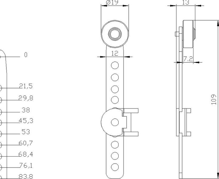 Produktbild Siemens Drehhebel einstellbar mit Rastloch