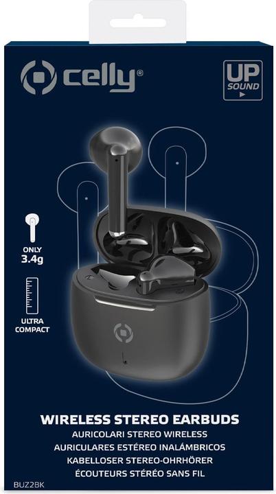 Produktbild Celly Earbuds Buz2bk Black (Keine Geräuschunterdrückung, 4 h, Kabellos)