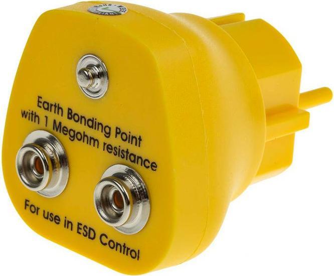 Actual product image RS PRO Earth Bonding Point EU,2x10,1x4mm studs (Static protection)