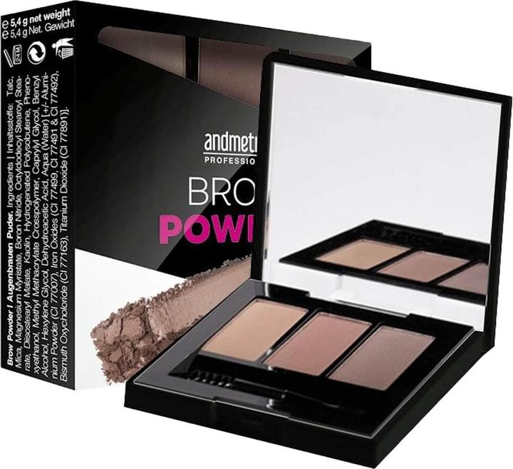 Actual product image Andmetics Brow Powder (3 different shades of brown)