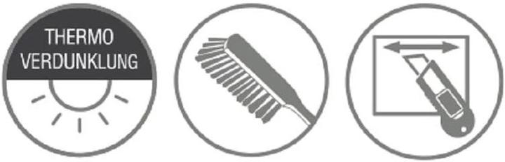 Immagine prodotto Gardinia Tenda plissettata 90 x 130 cm, nera (90 x 130 cm)