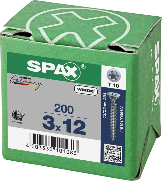 Immagine prodotto Spax Pastiglie Freno A Testa Svasata T-Star Plus T10 Completamente Filettate Wirox (200 Viti per pezzo)