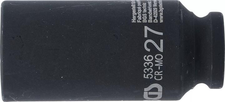 Image du produit BGS Douille à choc, douze pans 12,5 mm (1/2") 27 mm (27 mm)
