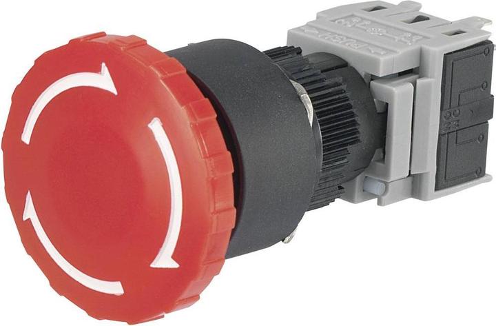 Productafbeelding Tru Components Noodstopschakelaar 250 V/AC 5 A 1 NC, 1 NO-contact LAS1-BY-11TSA IP40 1 st.