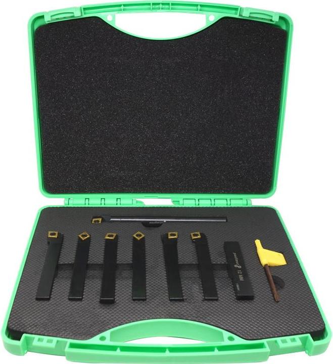 Actual product image Paulimot Turning chisel set with indexable inserts, 12 mm, 7-piece incl. boring bar (12 mm)