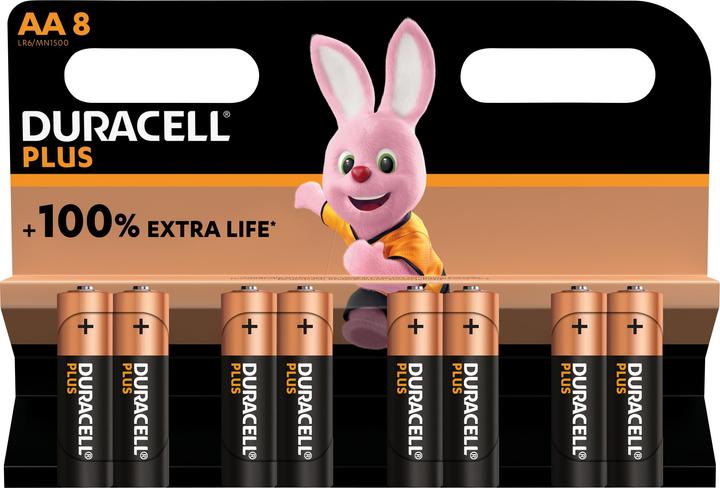 Duracell Plus (8 Stk., AA, 2700 mAh)