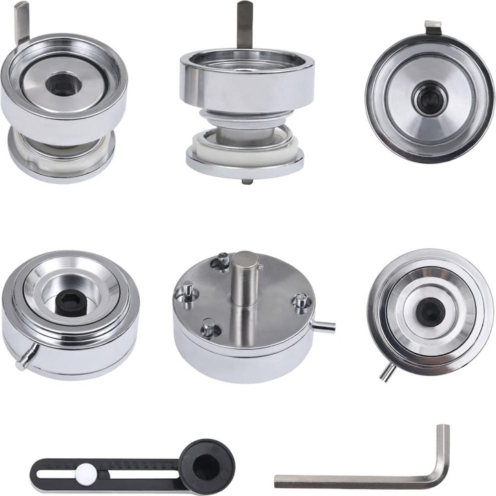 Produktbild Diverse Hardware Buttonmaschine mit Kreisschneider Drehstanze 58 mm