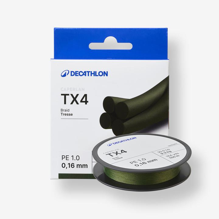 Produktbild Caperlan Multifilschnur TX4 khaki Spinnfischen