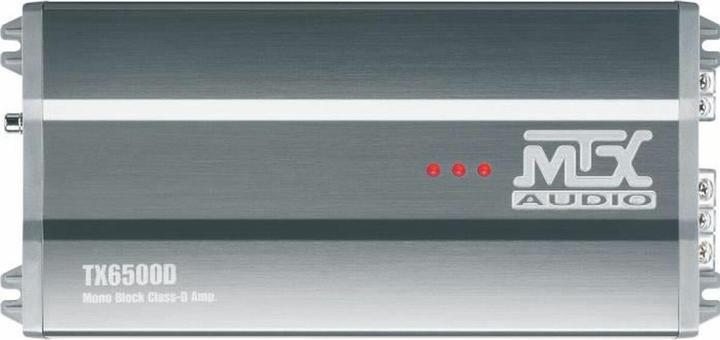 Actual product image MTX Audio MTX TX6500D amplifier 12V Mono Class D block 1 x 500 W RMS aluminum (Power amplifier)