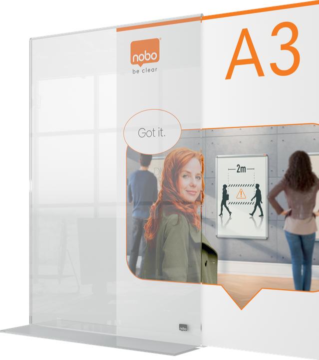 Immagine prodotto Nobo Premium Plus Display da tavolo in acrilico (297 x 420 mm)